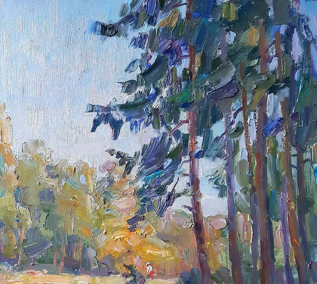 Oil painting The river flows in the forest Kovalenko Ivan Mikhailovich - 3