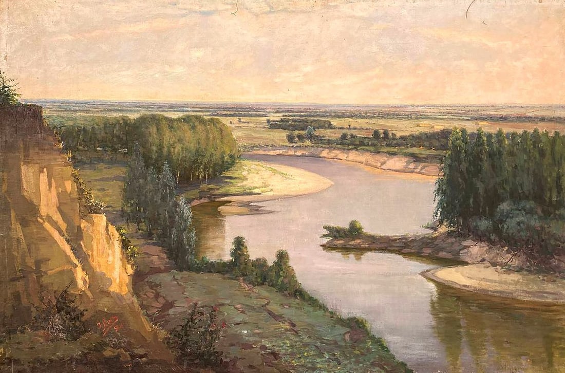 Oil painting Poltava region Los' Ivan Grigorievich: Title : Oil painting Poltava region Los' Ivan Grigorievich Description: No.Br 18 *** ABOUT THIS PAINTING *** * TITLE: "Summer time" * ARTISTS: Los' Ivan Grigorievich * SIZE: 151x100 cm/'59.44x39.37 in