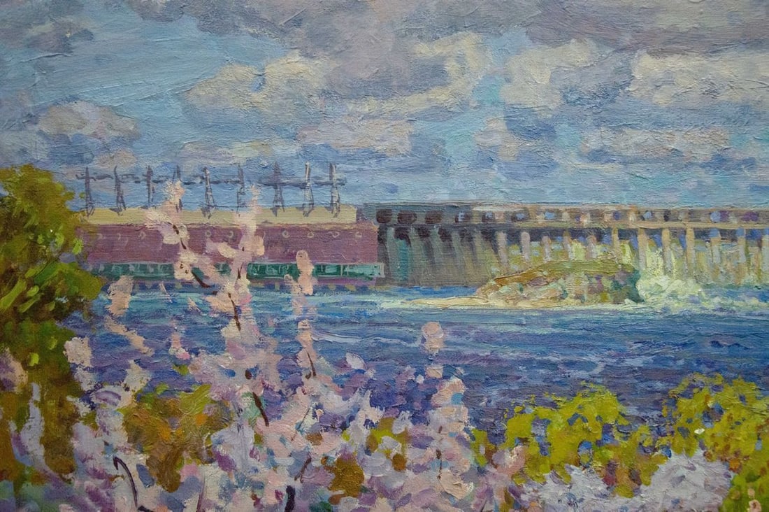 Oil painting Garden by the shore Fomin Anatoly Nikiforovich - 3