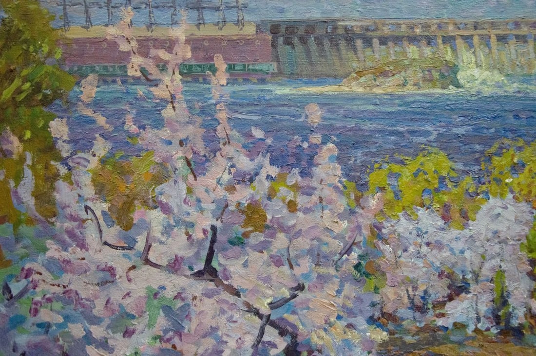 Oil painting Garden by the shore Fomin Anatoly Nikiforovich - 4