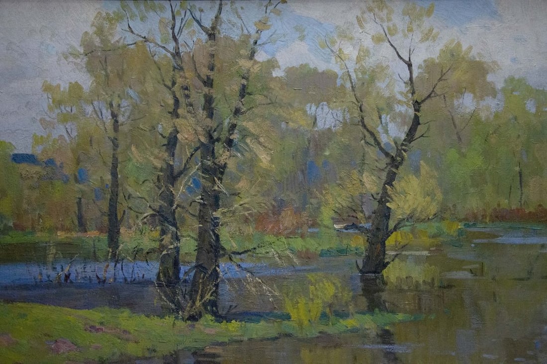 Oil painting Landscape Mikhail Fedorovich Petrov - 2