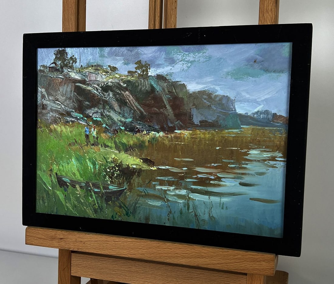 Oil painting By the Quiet River Yuriy Suprunchuk - 2