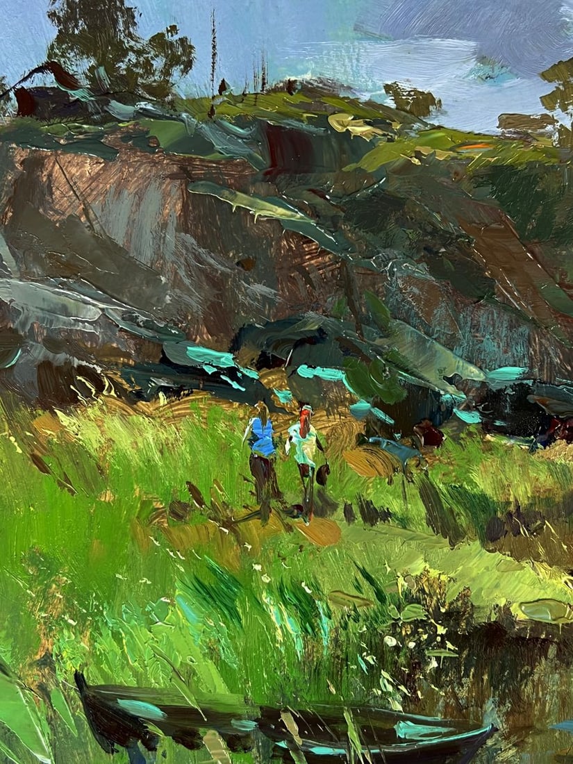 Oil painting By the Quiet River Yuriy Suprunchuk - 4