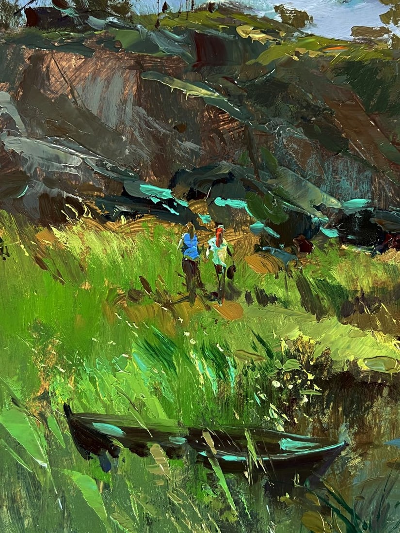Oil painting By the Quiet River Yuriy Suprunchuk - 5