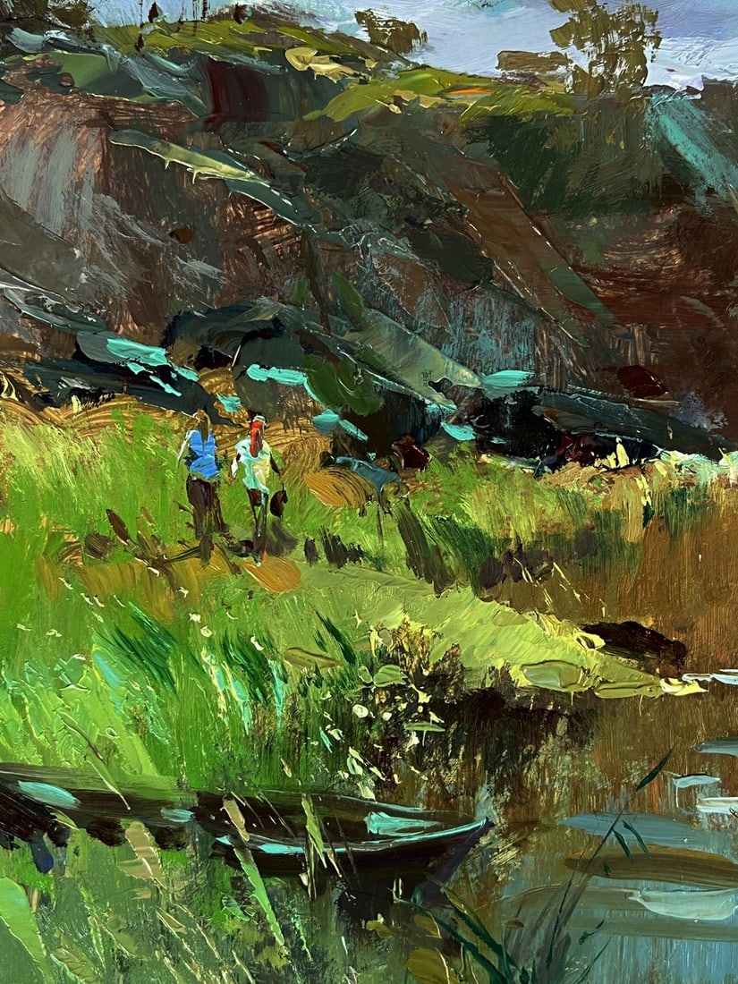 Oil painting By the Quiet River Yuriy Suprunchuk - 6