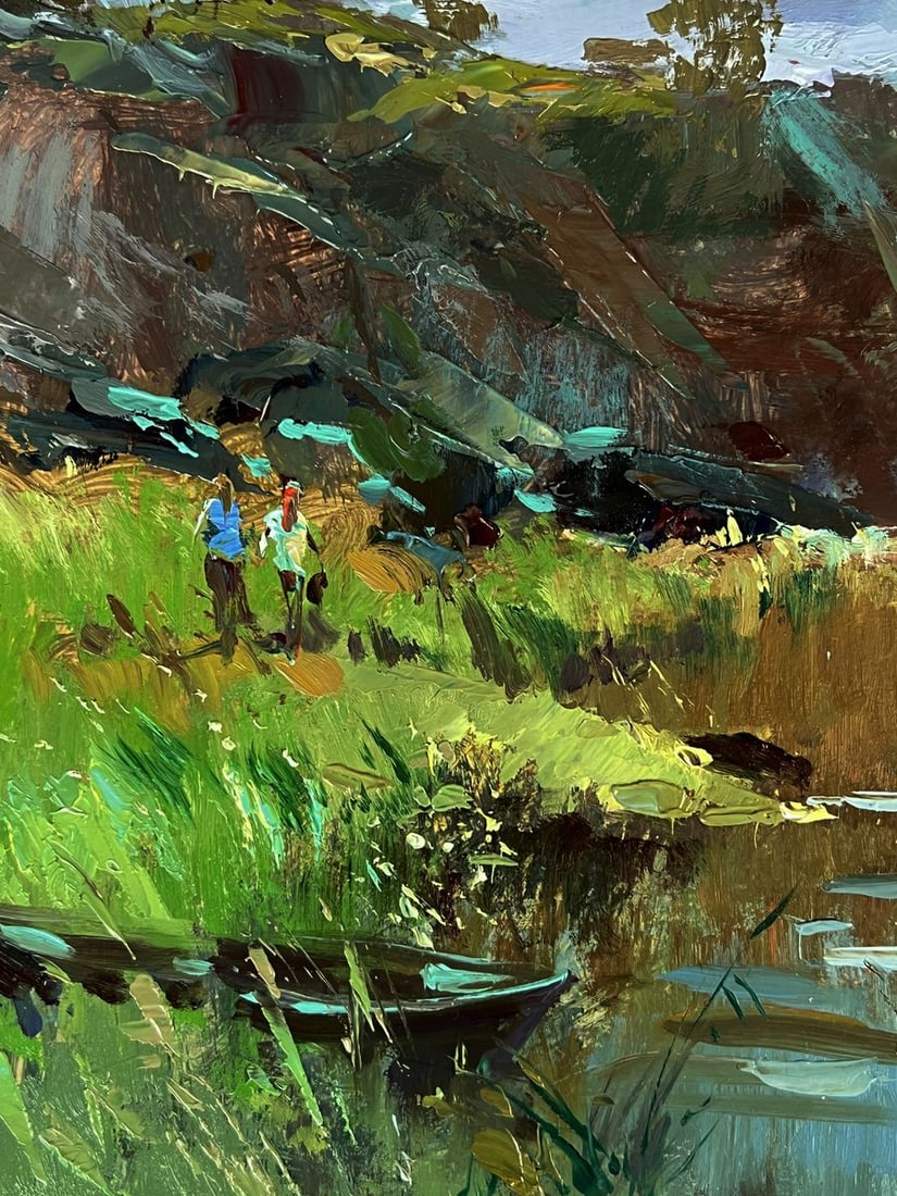Oil painting By the Quiet River Yuriy Suprunchuk - 7