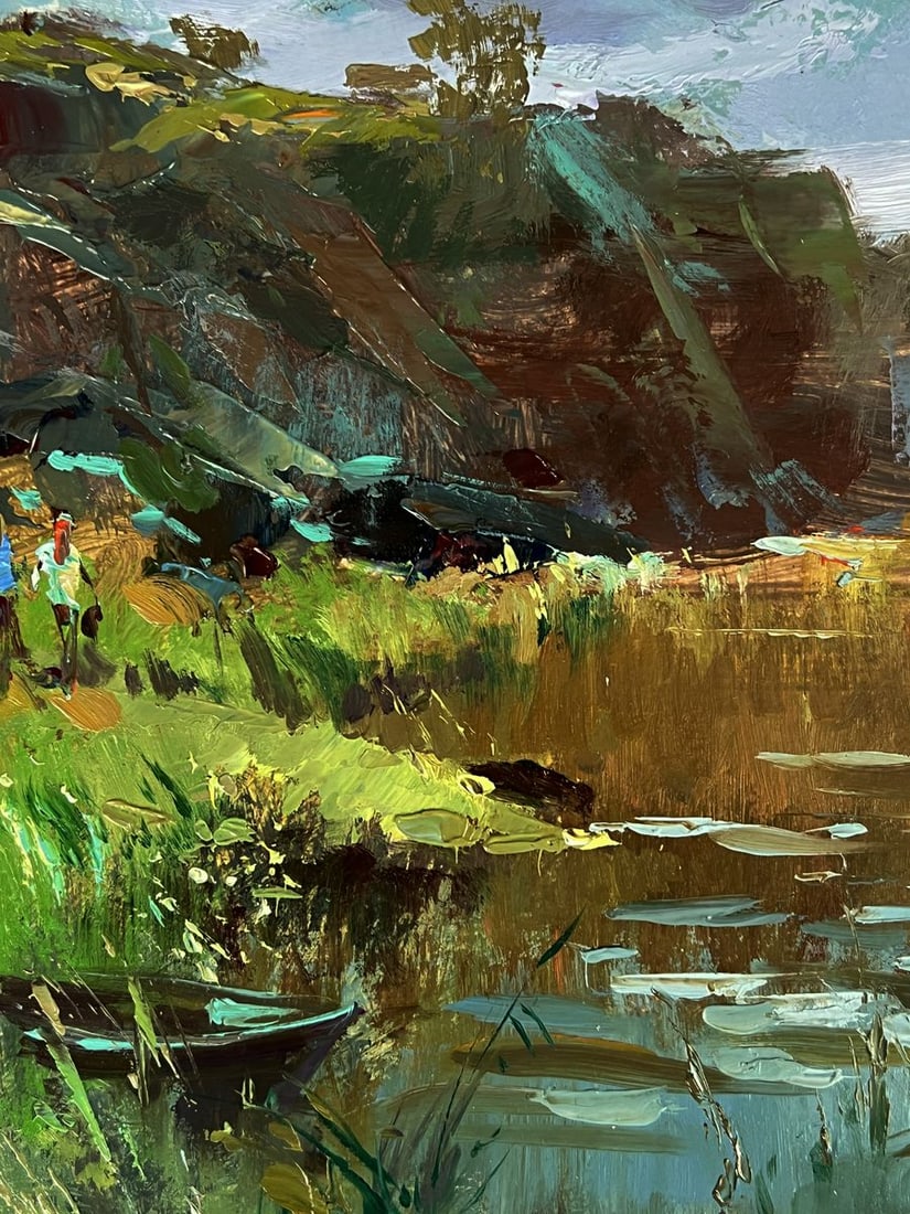 Oil painting By the Quiet River Yuriy Suprunchuk - 8