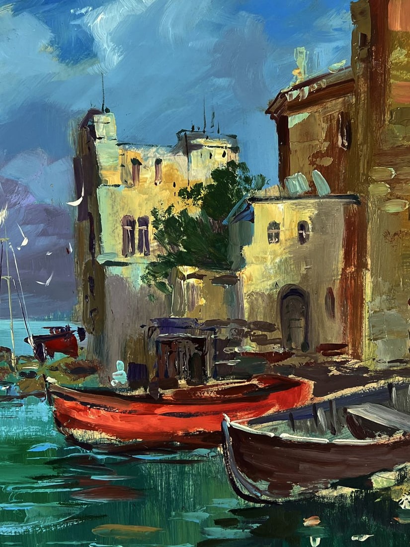 Oil painting At the Old Town Pier Yuriy Suprunchuk - 6