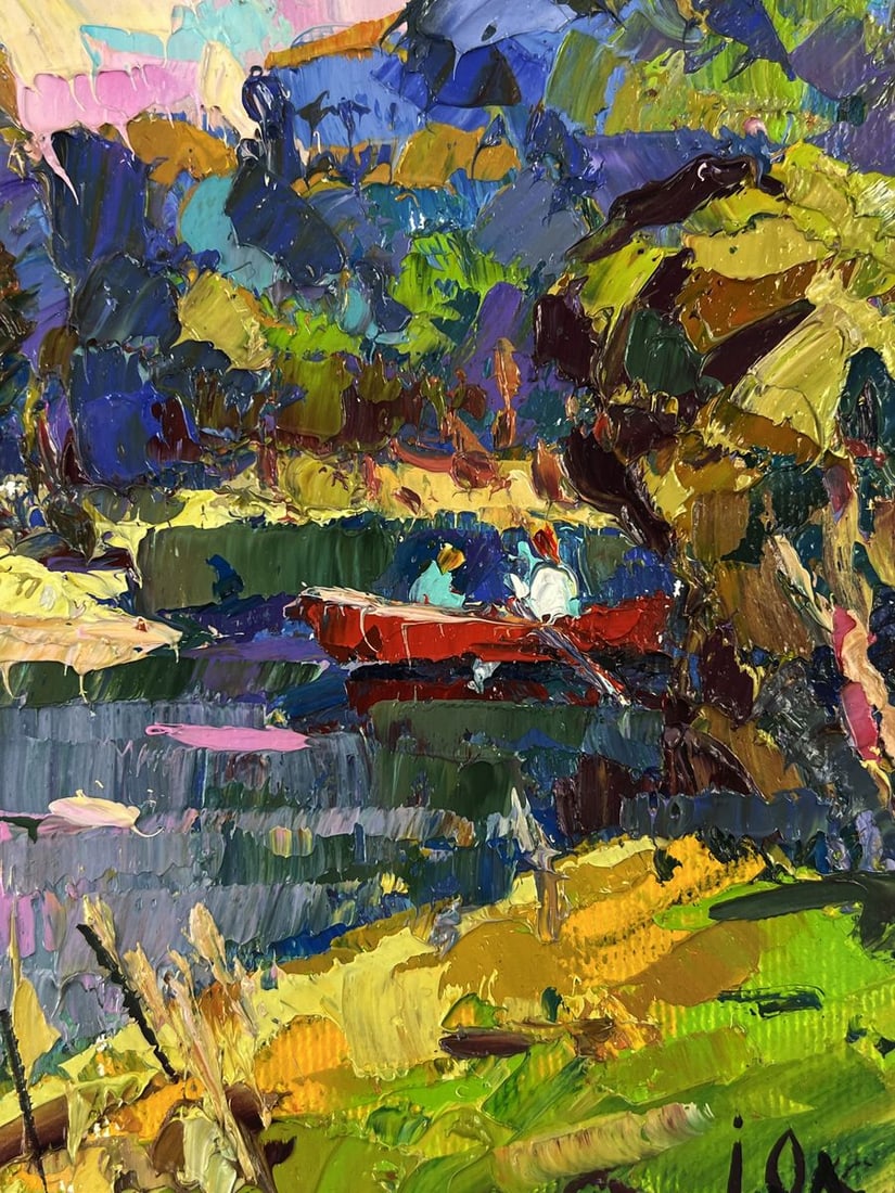 Oil painting In the morning in a boat on the river Oleksiy Ivanyuk - 8