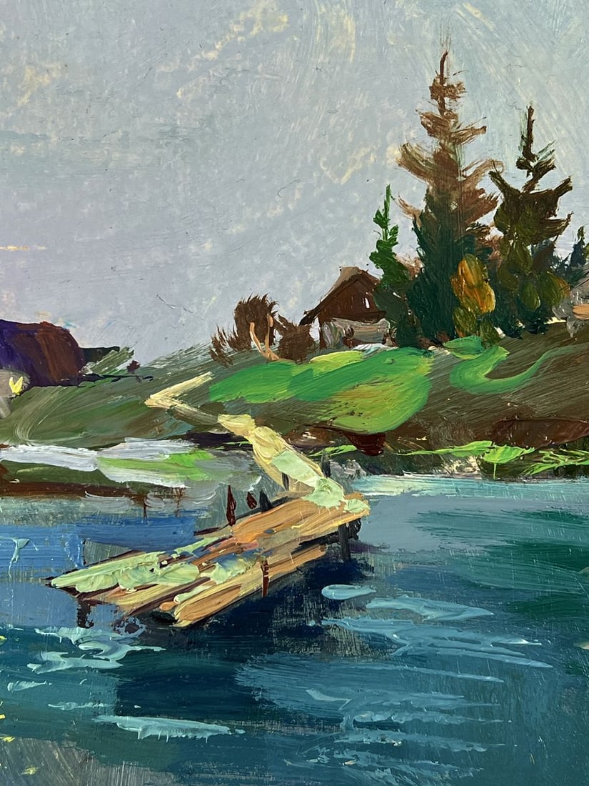 Oil painting Reflection of the moon in the river Yuriy Suprunchuk - 7