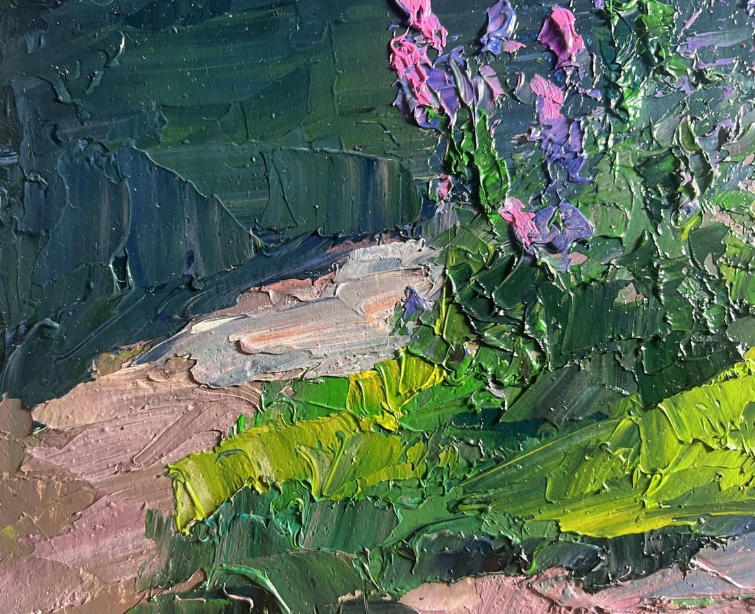 Oil painting Near the summer river Boris Serdyuk - 8