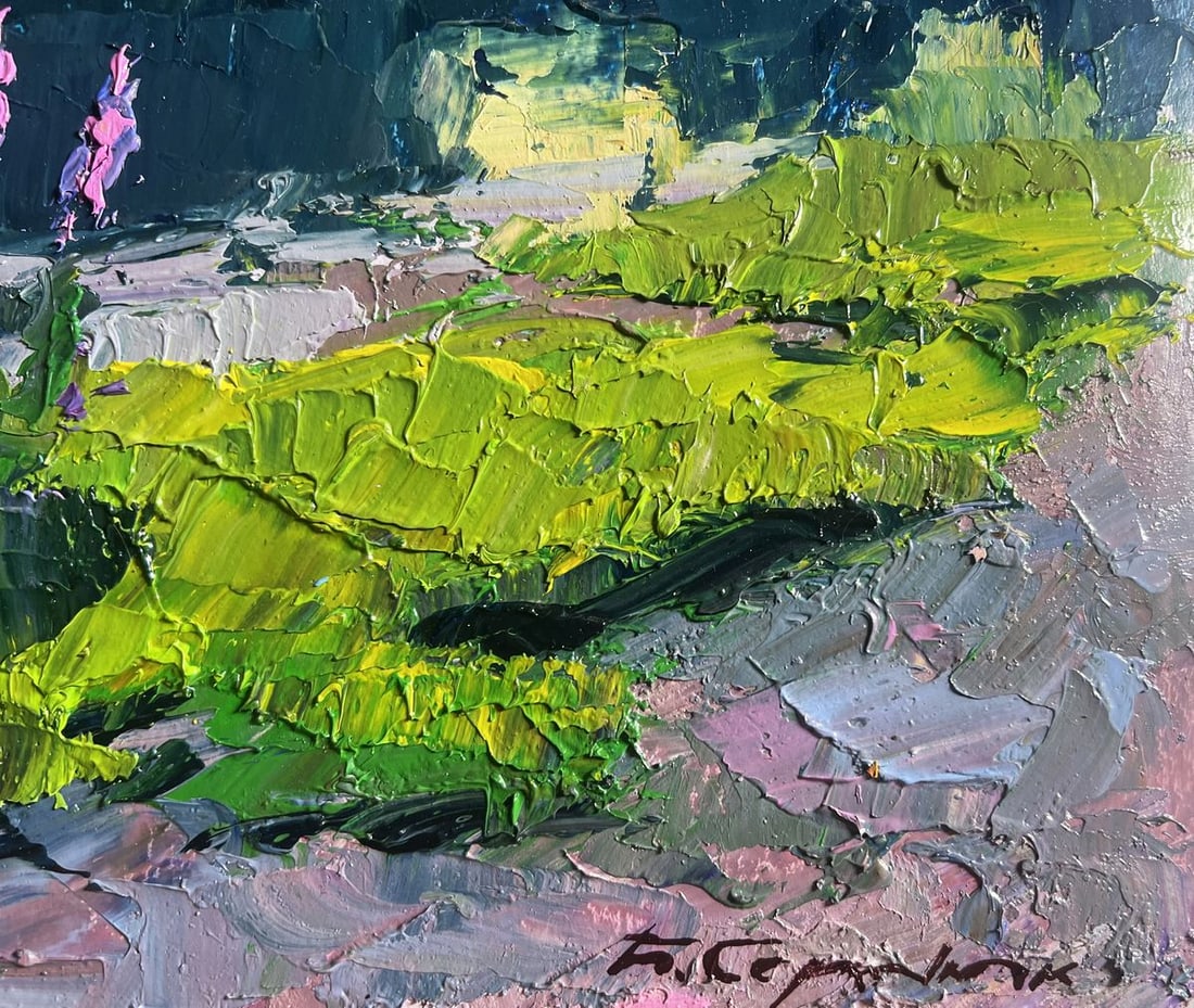Oil painting Near the summer river Boris Serdyuk - 9