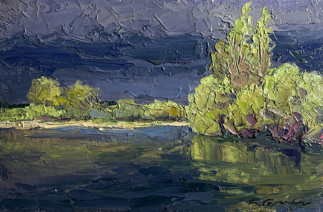 Oil painting Evening after a thunderstorm Boris Serdyuk - 3