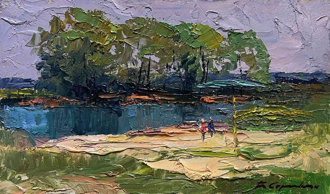 Oil painting On the golden shore Boris Serdyuk - 3