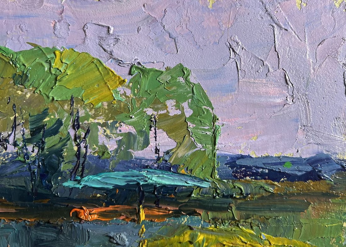 Oil painting On the golden shore Boris Serdyuk - 6