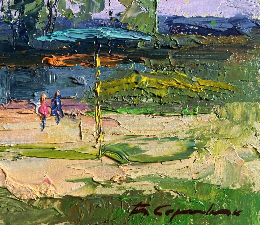 Oil painting On the golden shore Boris Serdyuk - 9