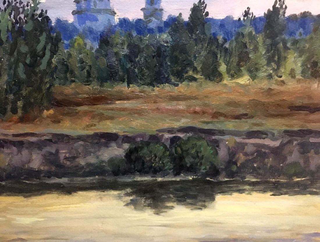 Forest landscape oil painting - 4