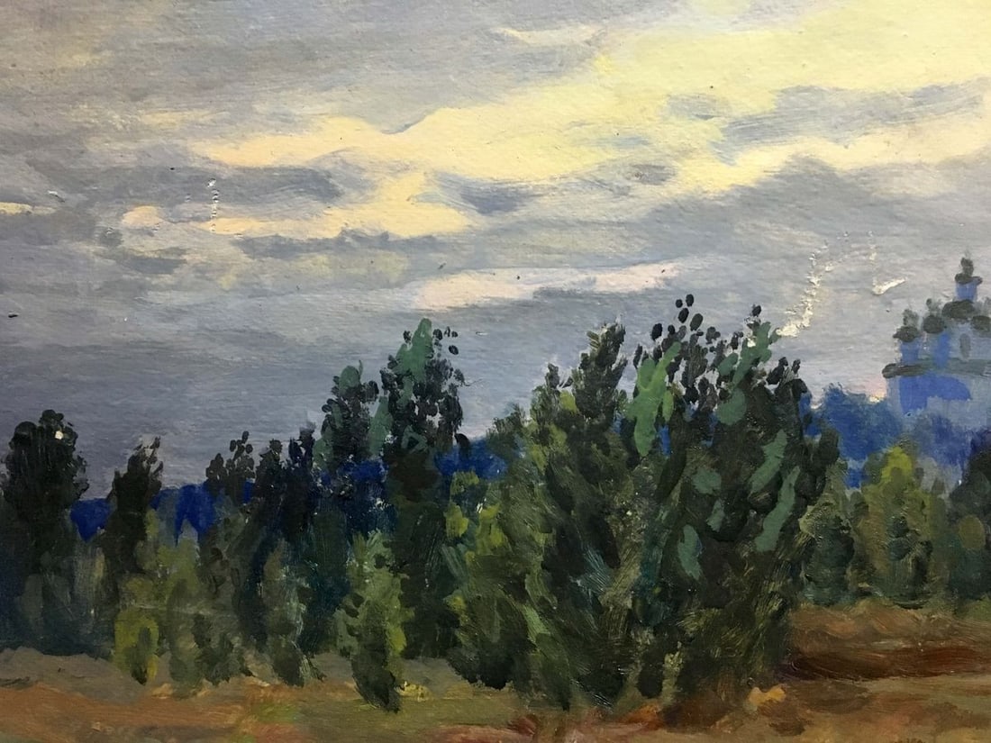 Forest landscape oil painting - 6