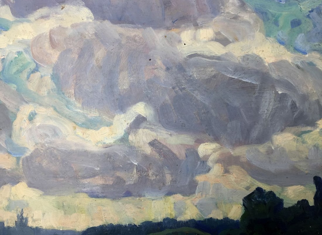 Oil painting Village Rusanovka Khrustalenko Nikolay Alexandrovich - 6