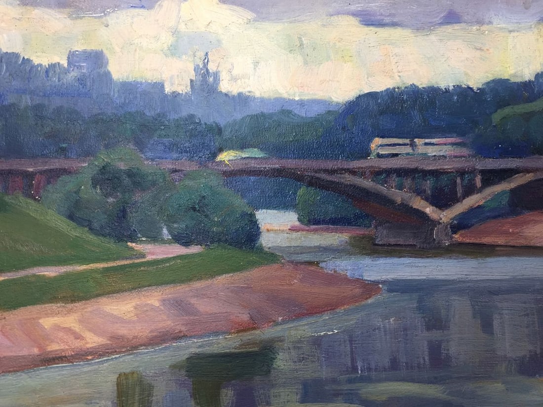 Oil painting Village Rusanovka Khrustalenko Nikolay Alexandrovich - 8