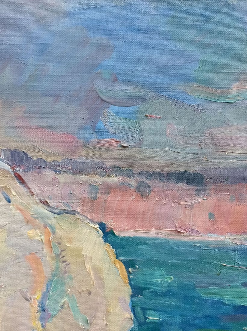Oil painting White rock Peter Tovpev - 3