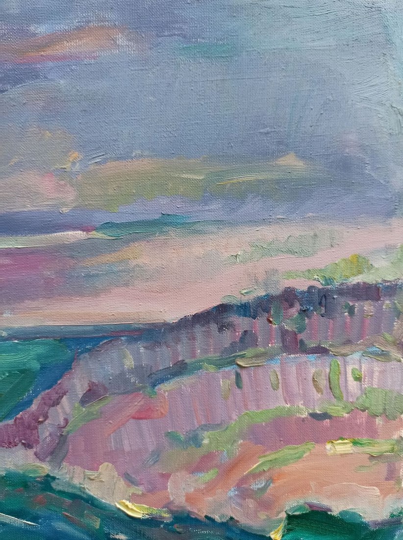 Oil painting White rock Peter Tovpev - 5