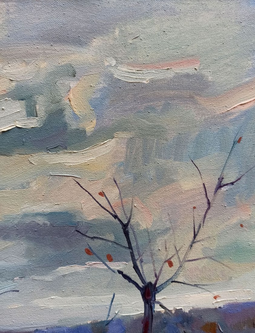 Oil painting Autumn landscape Peter Tovpev - 4