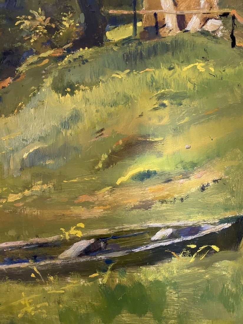 Oil painting Childhood river Litvinov Oleg Arkad'yevich - 2