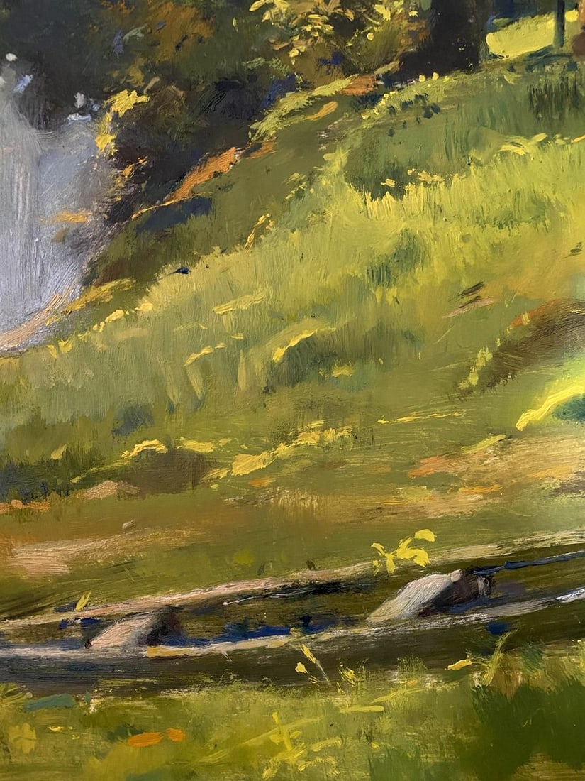 Oil painting Childhood river Litvinov Oleg Arkad'yevich - 3