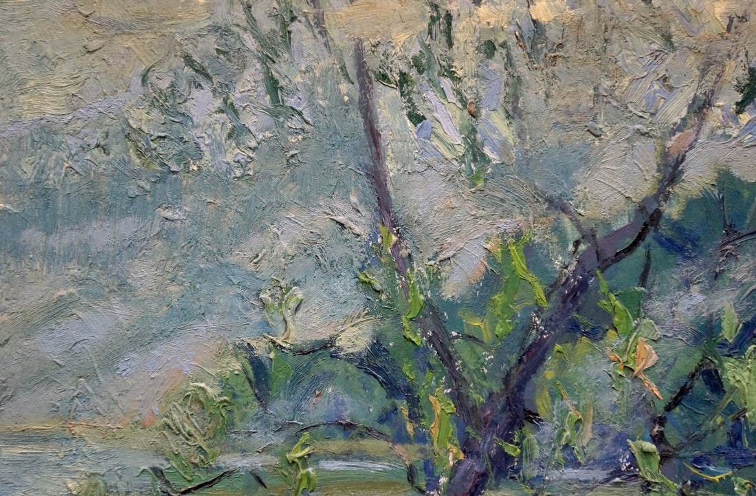 Oil painting River landscape Gaiduk Viktor Kirillovich - 3