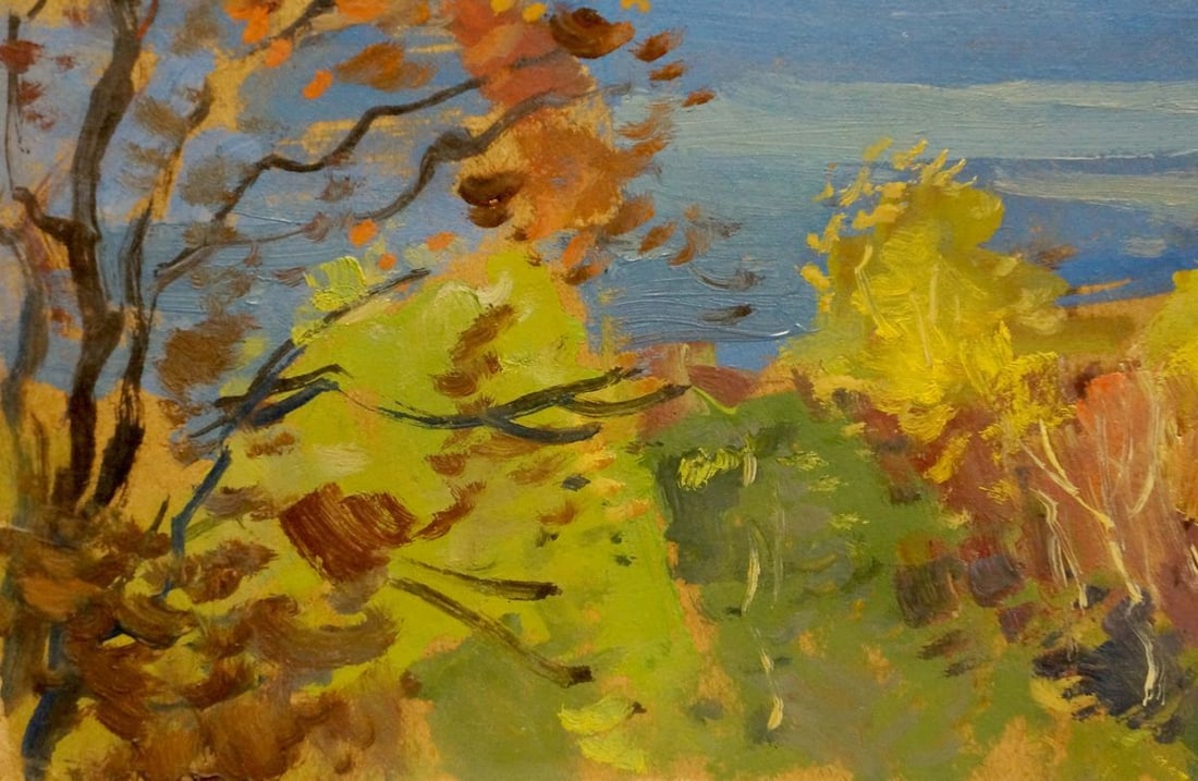 Oil painting River landscape Buryachok Nikolay Ivanovich - 2