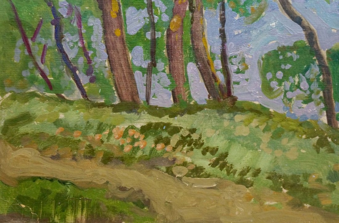 Oil painting Village landscape Gaiduk Viktor Kirillovich - 2