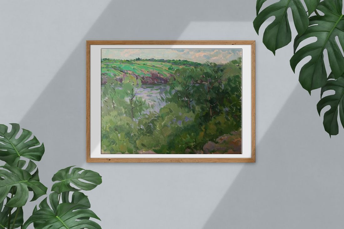 Oil painting Summer day Peter Tovpev - 2