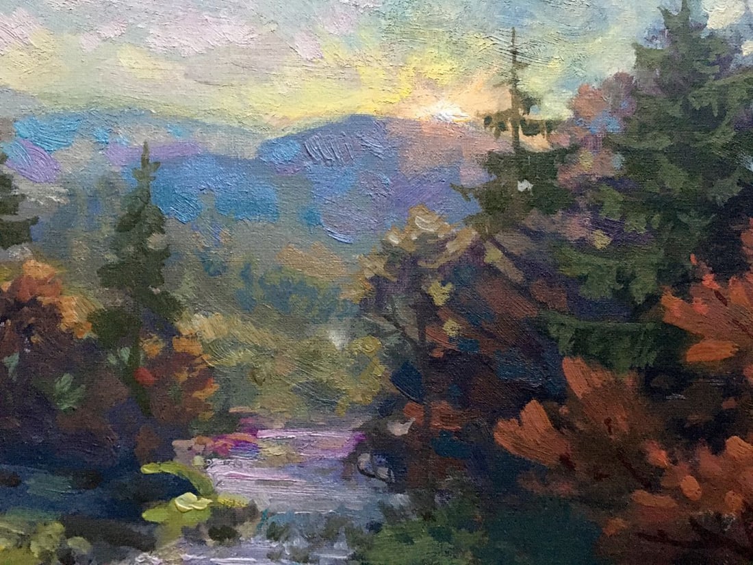 Oil painting Autumn in the Carpathians Batrakov Vladimir Grigorievich - 4