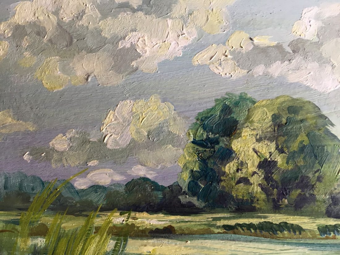 Oil painting Rest by the river Svetlana Gramm - 4