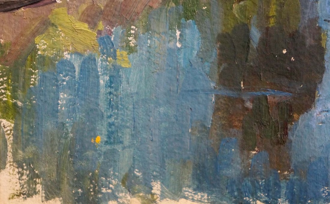 Oil painting River landscape - 3