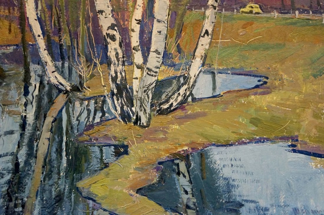 Oil painting Birches by the water Shepetovsky Vitaly Yakovlevich - 6
