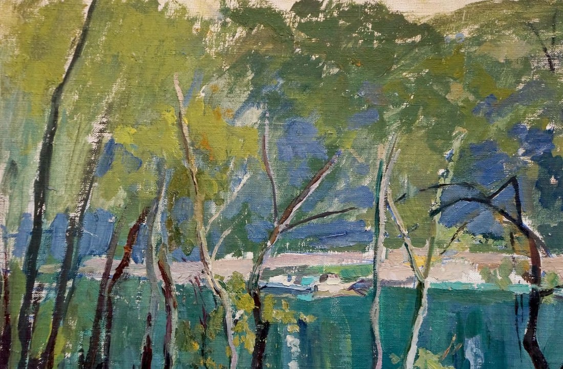 Oil painting River landscape Panich Igor Vasilievich - 3