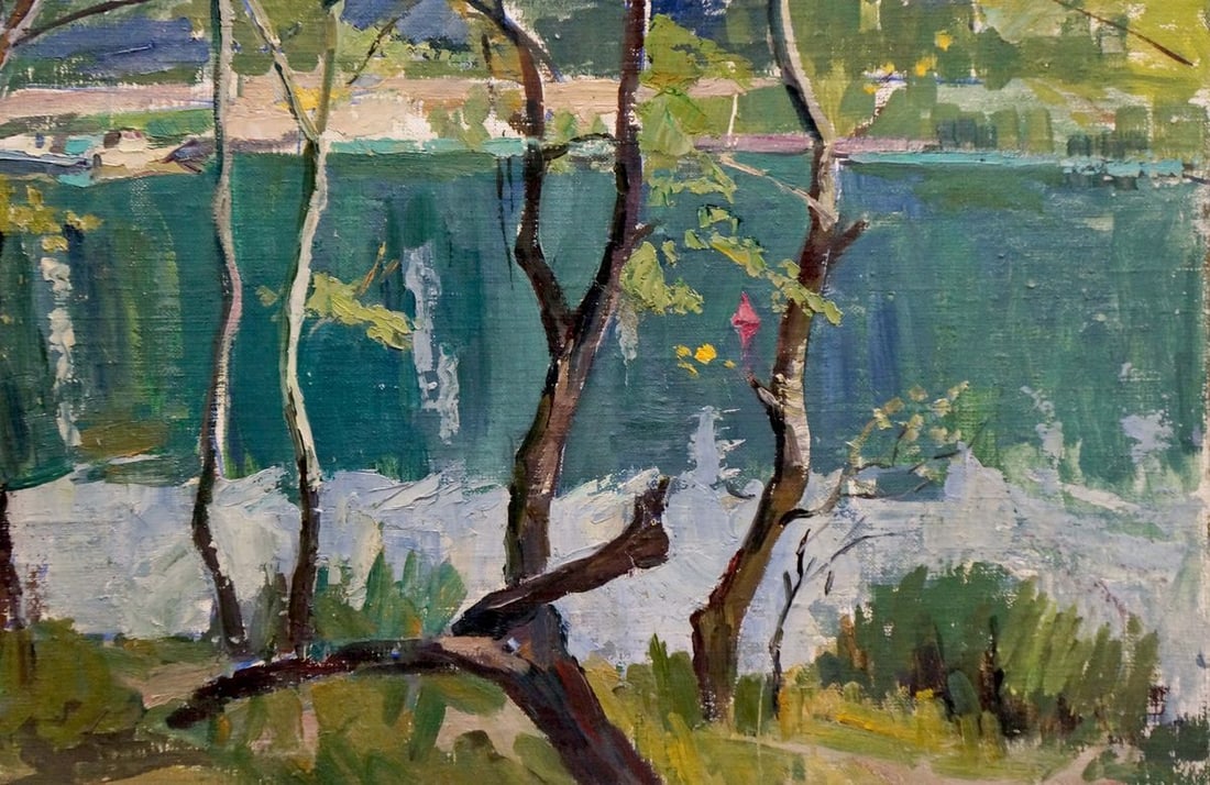 Oil painting River landscape Panich Igor Vasilievich - 5
