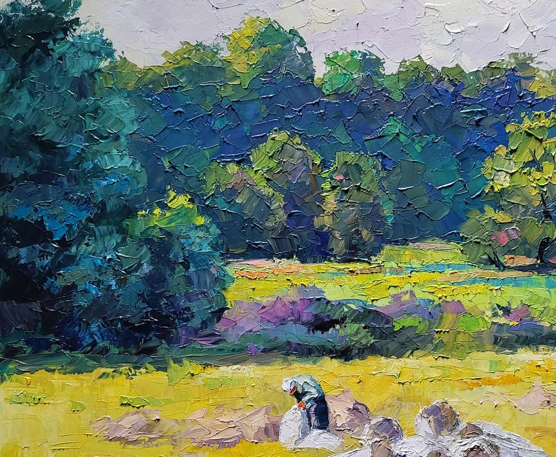 Oil painting Hay for the Winter Boris Serdyuk - 4