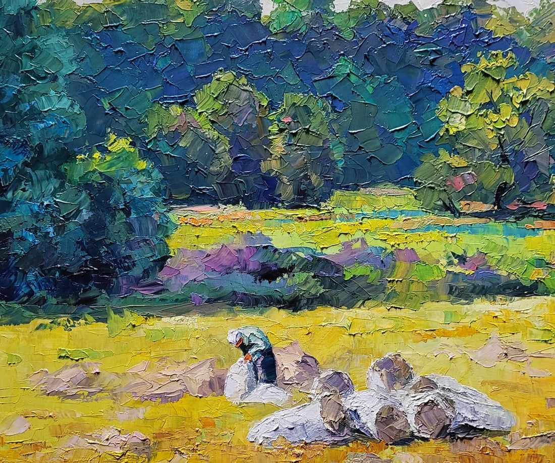 Oil painting Hay for the Winter Boris Serdyuk - 8
