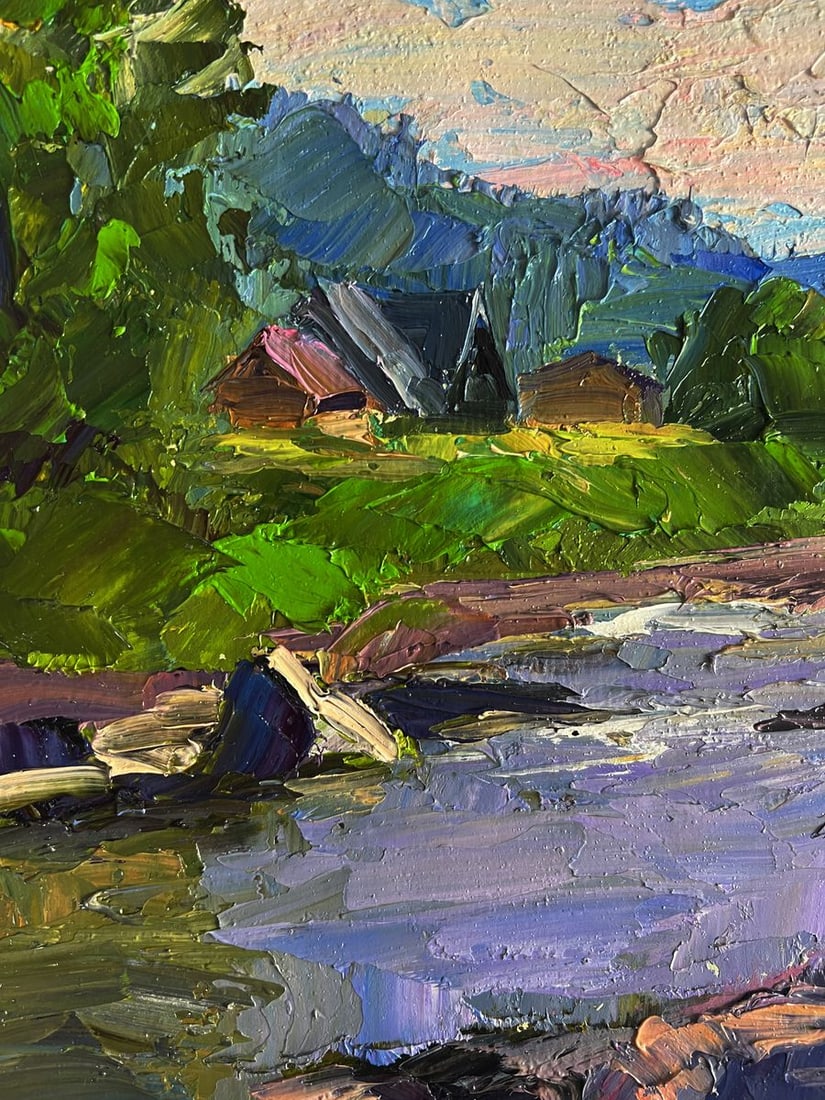 Oil painting Near a mountain stream Boris Serdyuk - 4
