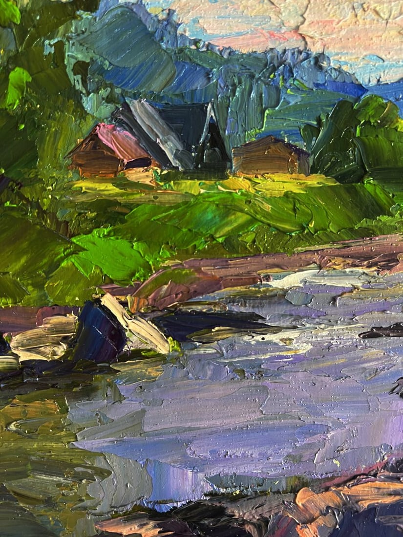 Oil painting Near a mountain stream Boris Serdyuk - 5