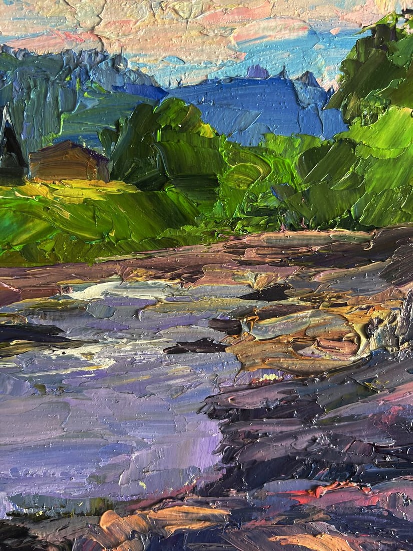 Oil painting Near a mountain stream Boris Serdyuk - 8