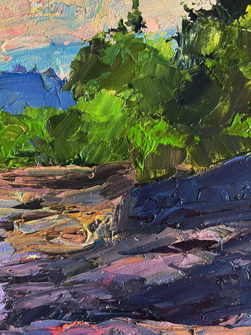 Oil painting Near a mountain stream Boris Serdyuk - 9
