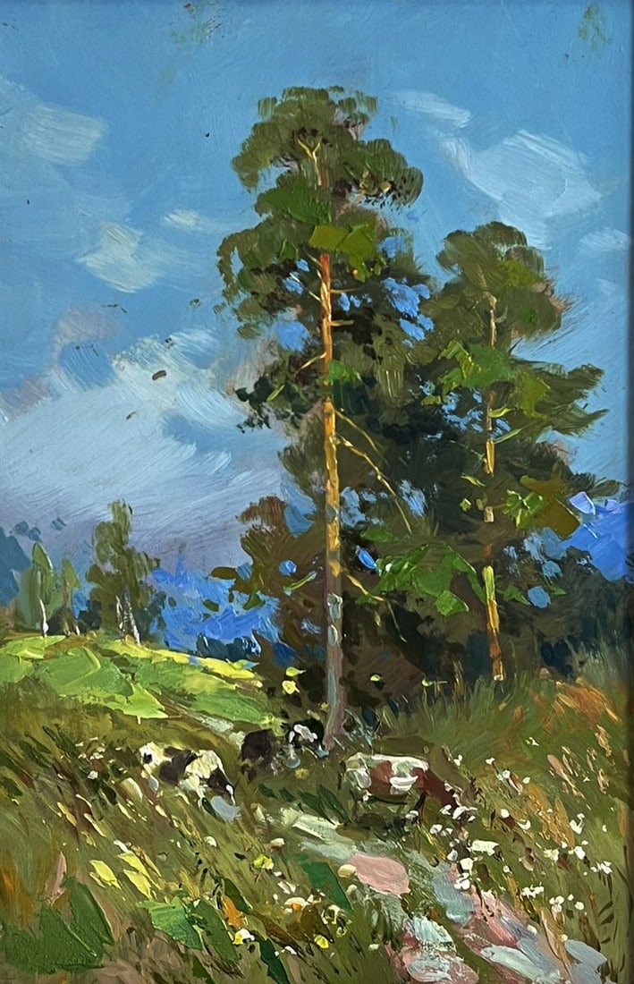 Oil painting Cows walking in nature Yuriy Suprunchuk - 3