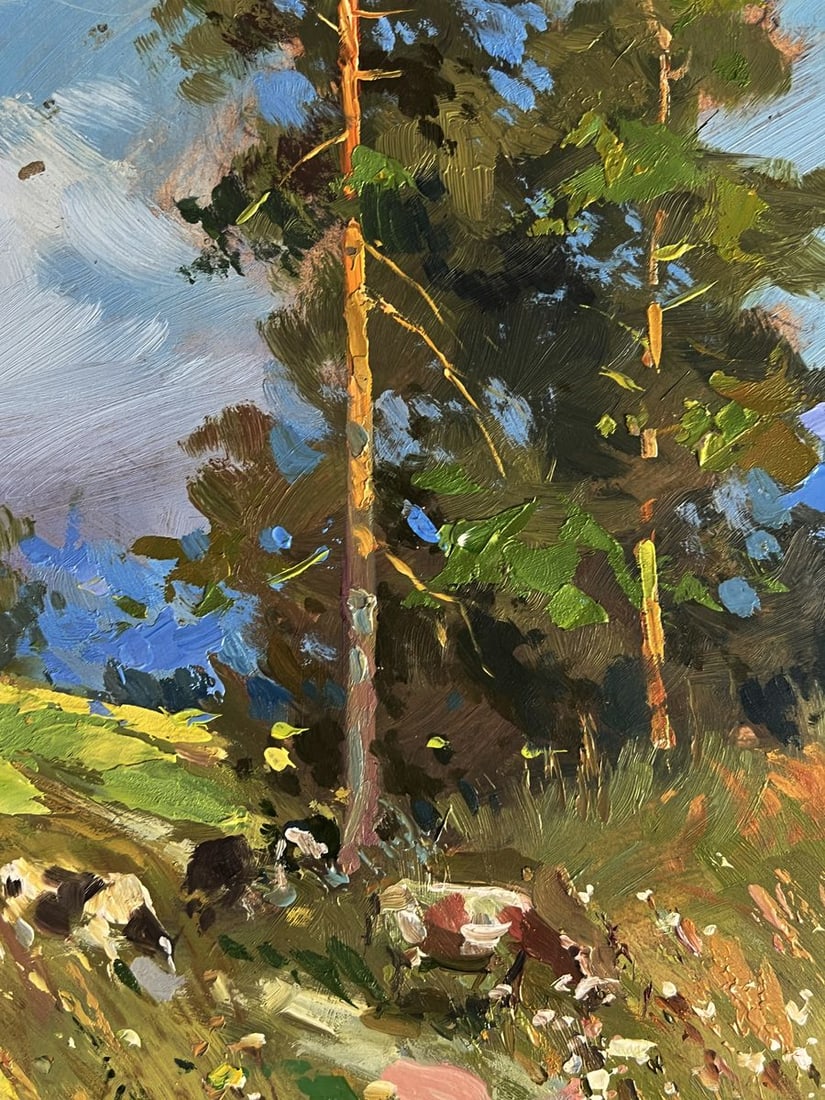 Oil painting Cows walking in nature Yuriy Suprunchuk - 9