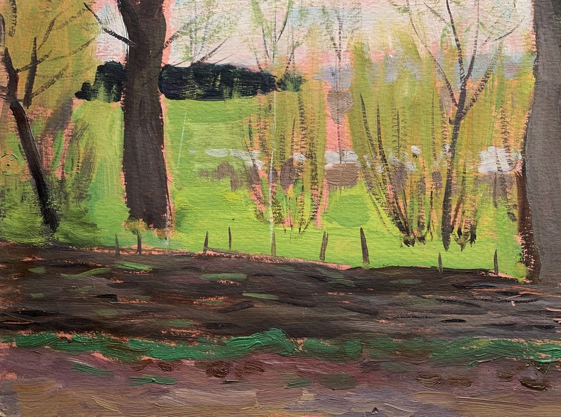 Oil painting Blooming spring in the evening Ivan Tsyupka - 7
