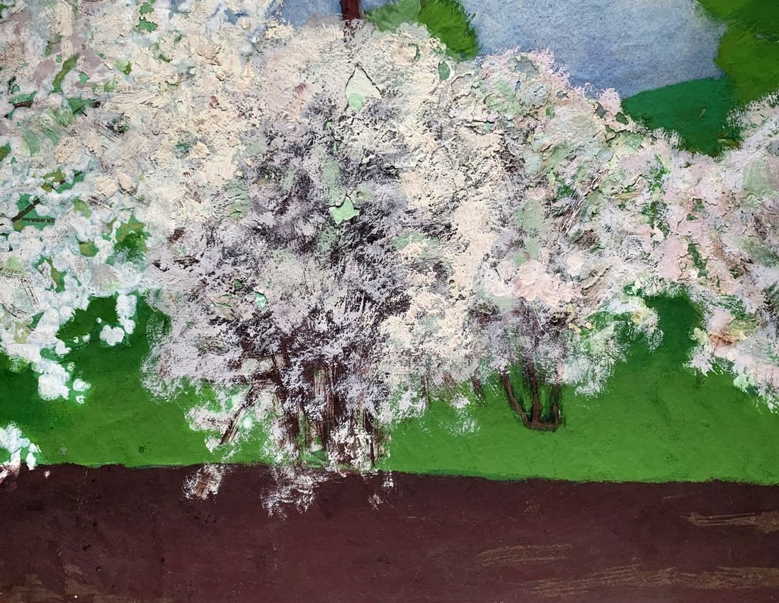 Oil painting Flowers in the thicket of the forest Ivan Tsyupka - 7