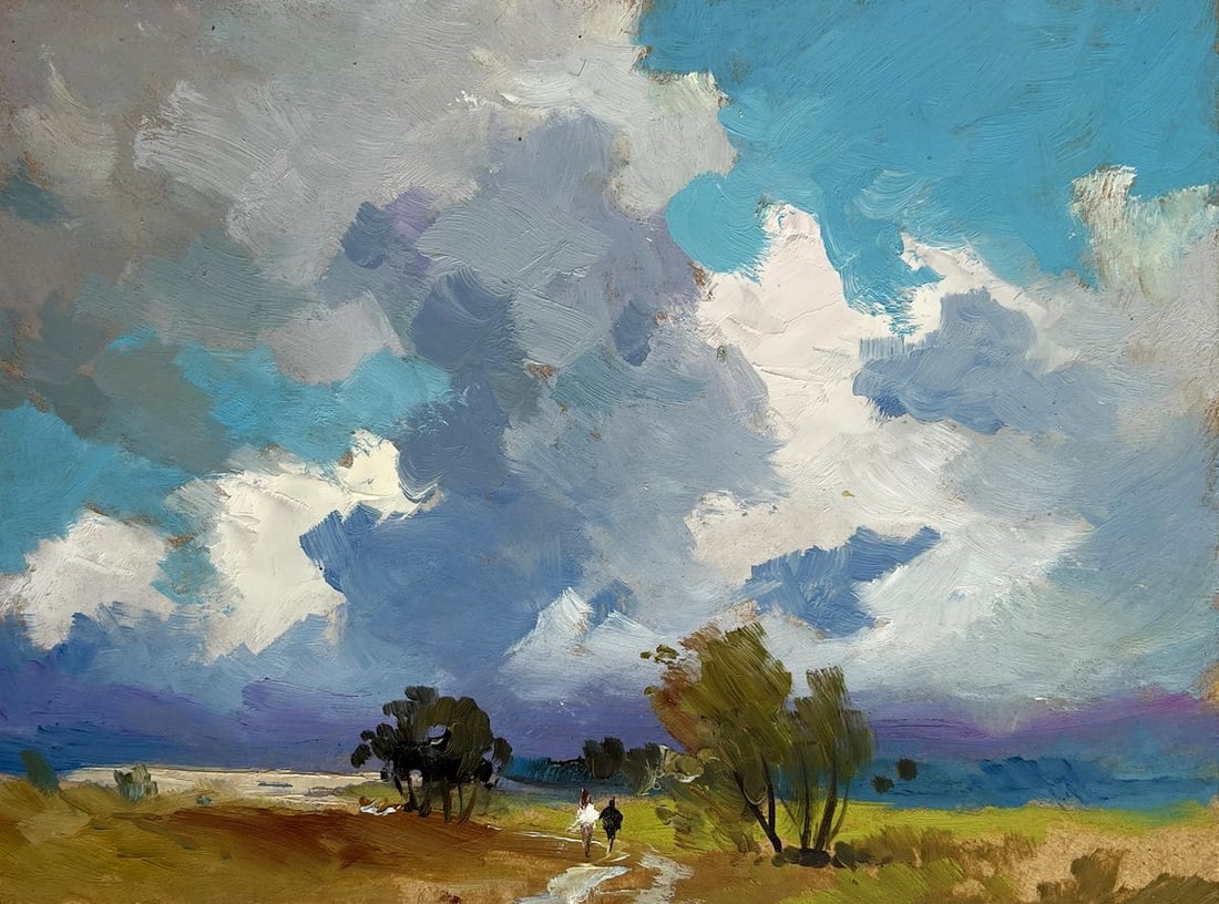 Oil painting Walking through a summer field Yuriy Suprunchuk - 3
